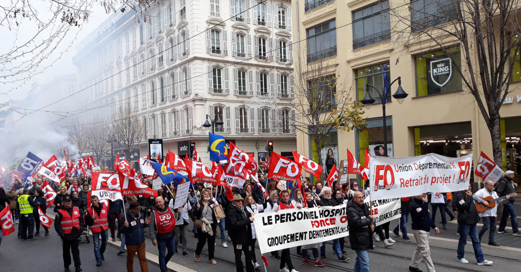 Manifestation Syndicale Fo Cpam 06